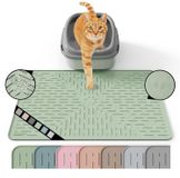 Merkloos Kattenbakmat Saliegroen Siliconen 60 x 40 cm