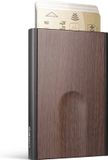 Automatische Ogon Designs Slider Pasjeshouder - 6 pasjes - Aluminium Creditcardhouder - RFID Anti-Skim - Sequoia Print