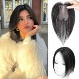 360° extension de cheveux naturels avec frange pour femmes