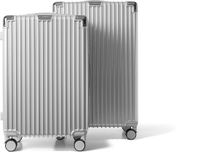 Voyagoux® - Reiskoffer set - 2-delig - M/L - Zilver
