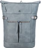 Greenburry Fanny rugzak 43 cm laptopvak - Imitatieleer - Blauw