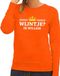 Bellatio Decorations Oranje Wijntje ik willem sweater dames - Oranje Koningsdag kleding L