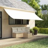 Maison Exclusive - Parasol rétractable, couleur crème, 400x150 cm, tissu et acier