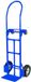 Mega-M Chariot de transport professionnel 2 en 1 - Chariot à plateforme - Capacité de charge 250 kg - Pneus gonflables - Transformable horizontalement et verticalement - Bleu RAL 5010