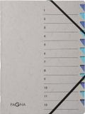 Pagna Sorteermap Easy A4 12 Tabs Grijs/Blauw - 5 Stuks
