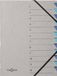 Pagna Sorteermap Easy A4 12 Tabs Grijs/Blauw - 5 Stuks