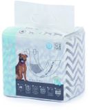 Mpets Luier - Training & Gedrag - 55x20 cm Zwart Wit Voor Reuen M
