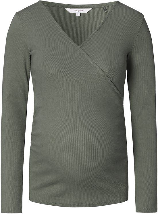 Noppies Sara Longsleeve - Olijfgroen