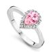 Orphelia ZR-7226/PI/60 - Ring - Zilver 925 - Roze Zirkonia - Druppel