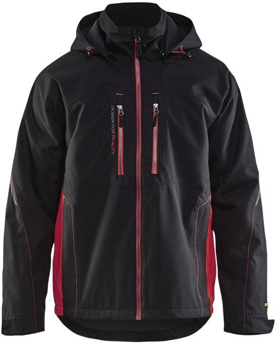 Blåkläder 4890-1977 Functionele Winterjas Zwart/Rood maat XL