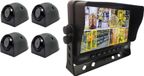 Moniterset 7" met ALL BSD-functionaliteit (voetgangersdetectie) + 4 caméras avec infrarouge