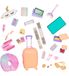 Our Generation – Set de voyage pour poupées de 46 cm – avec valise, accessoires et détails de voyage tels que appareil photo, tablette, soins dentaires et passeport – Over The Rainbow