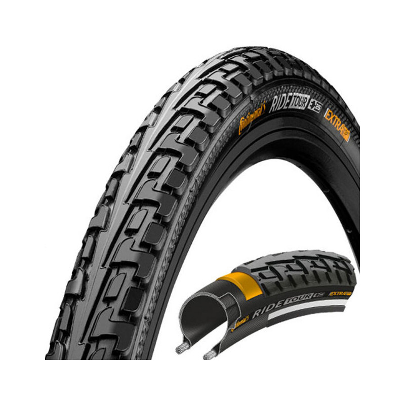 Continental Ride Tour Fietsband 26 x 1.75 draadband zwart