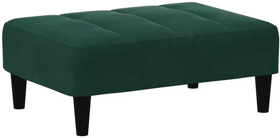 vidaXL Voetenbank fluweel donkergroen 77x55x31 cm