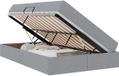vidaXL Opbergbed met matras Lichtgrijs 120 x 200 cm Polyester