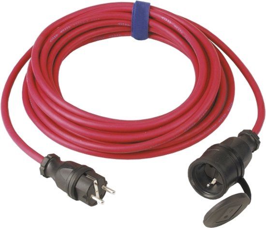 SIROXÂ® verlengkabel H07RN-F 3x1,5mmÂ² rood - 50 meter