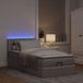 Prolenta Maison Exclusive - Ottomaans bedframe met taupekleurige matras, 80x200 cm, textiel