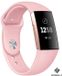 Strap-it Siliconen sport bandje - Fitbit Charge 3 / Fitbit Charge 4 - Roze - Maat S