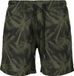 Urban Classics Pattern Swim Shorts Palm Zwembroek zwart-olijf S