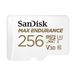 SanDisk MAX ENDURANCE 256GB MicroSDXC - Class 10, UHS-I, V30 + SD Adapter