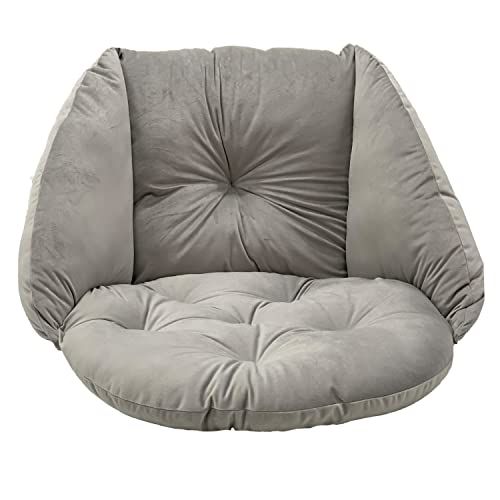 SuperKissen24 Kussens voor Hangstoel - Rond Kussen - Zilver