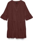 VERO MODA VMDICTHE 3/4 TUNIC WVN GA Dames Jurk Andorra Katoen XL