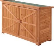 en.casa Tuinschuur 128x50x88 cm Vuren Houtkleurig