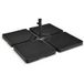 Coast Plaques, Pour base de parasol, 12.9L, 4 pièces, 101.6 x 6.35 x 44.45 cm, Noir
