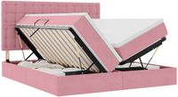 vidaXL Opbergbed met hoofdeinde Roze 180 x 200 cm Fluweel
