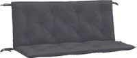 vidaXL Tuinbankkussens 2 stuks Oxford stof antracietkleurig 120x50x7 cm