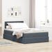 Maison Exclusive - Lit coffre à LED avec matelas, gris foncé, 120 x 200 cm, velours