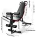 Banc d'entraînement - Banc d'haltères réglable - Pliable - Avec bandes de résistance - Pour abdominaux - Pour un entraînement complet du corps - Noir