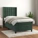 Maison Exclusive - Sommier à lattes de lit avec matelas vert foncé 90x200 cm