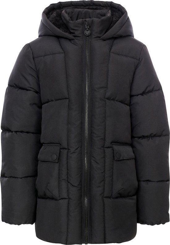 LOOXS Little Meisjes Jas - Maat 122 - Zwart - 100% Polyester - Winterjas