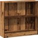 vidaXL Boekenkast 80x24x76 cm bewerkt hout oud houtkleurig