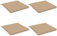 vidaXL - 4-Piece - Zitkussens - SOEST - 4 - st - 100% - Polyester - Zand