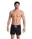Arena Badshort met logo Pro_file Beach Mannen Zwart/Asfalt XXL