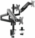 Equip 650134 - Triple Monitor Desk Mount - Black