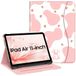 Fintie Hoesje voor iPad Air 11 inch M2 (2024), iPad Air 5e generatie (2022) / 4e generatie 10,9 inch, foliostandaard met meerdere kijkhoeken en documentsleuven (Z-Strawberry Cow)
