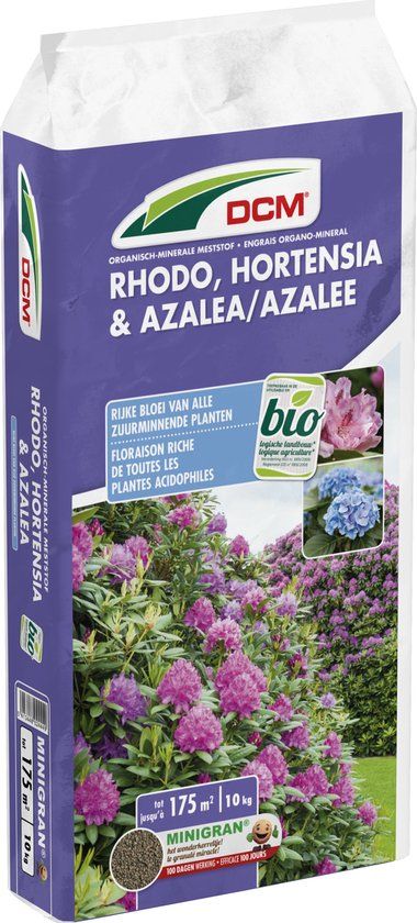 DCM RHODO/HORTENSIA/AZALEA - 10KG - Bemesting voor bloemen en struiken