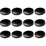 cyclingcolors 12 x siliconen glijders, antislip, anti-vibratie, rond, 18 mm, elektronische huishoudelijke meubels, zwart