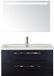 BES LED Seville Badmeubelset 100 cm - Black Oak - Wastafel Djazz 1 Kraangat met Sence Spiegel