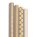 Clairefontaine 223879AMZC - Een Doos van 10 Rollen Cadeaupapier Kraft (100% Gerecycled) 5mx0,70m (Grote Breedte) 70g - Assorti Motieven Gouden, Witte en Zilveren Stippen