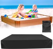 Bâche de bac à sable Carré Bâche de bac à sable étanche - 150 x 150 cm - Idéal pour Jardin et Terrasse