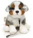 Uni-Toys - Australische herder puppy, zittend (met lijn) - 22 cm