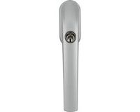 ABUS Handgreep FG300 S CL/DFNLI - Dubbele bescherming voor kunststof of aluminium ramen - Aluminium - Zilver