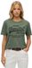 Superdry Vintage T-shirt met versierd logo en relaxte pasvorm voor dames - Thyme Green