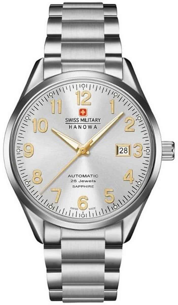 Swiss Military 05-5287.04.001 horloge heren - zilver - edelstaal