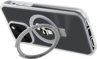 Karl Lagerfeld, Hoesje geschikt voor Apple iPhone 15 Pro - TPU MagSafe Ring Stand Karl & Choupette, Transparant