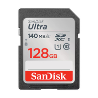 SanDisk Ultra 128GB SDXC UHS-I Class 10 - 140 MB/s